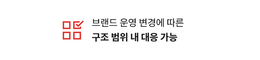 운영 변경에 따른 구조 범위 내 대응